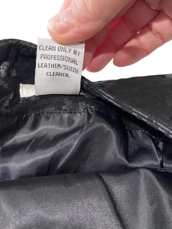 Cache Houndstooth Genuine Leather Dress Black Size 12 NWT Y2K Minimalist Vintage - Picture 4 of 11